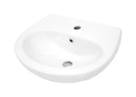 Umywalki - Deante Jasmin Umywalka wisząca 45,7x36,4 cm biała CDJ6U4W - miniaturka - grafika 1