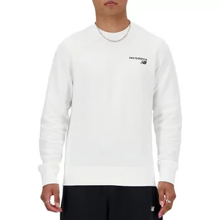 Bluza New Balance MT03911WT - biała - Bluzy sportowe męskie - miniaturka - grafika 1
