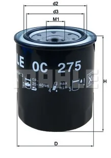 Filtr oleju Mahle OC 275 - Filtry oleju - miniaturka - grafika 1