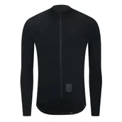 Bluzy na rower - Bluza kolarska jesienna zimowa męska YKYW Men Jersey Jacket Winter Thermal Fleece czarny XXL - miniaturka - grafika 1