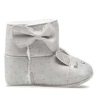 Buty dla dziewczynek - Kozaki Mayoral 9574 Srebrny - miniaturka - grafika 1