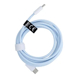 Kabel Typ C do Typ C Power Delivery PD 60W 3A C263 niebieski 2 m - Kable USB - miniaturka - grafika 1