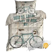 Pościel - Pościel 3D Bawełna Satyna 140X200Cm Rower - miniaturka - grafika 1