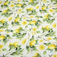 Obrusy i serwetki - Okrągły bawełniany obrus plamoodporny Cytrynki - miniaturka - grafika 1