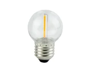 Żarówki LED - Ledom E27 1W 2700K 50Lm 220-240V Filament G45 Ledom - miniaturka - grafika 1