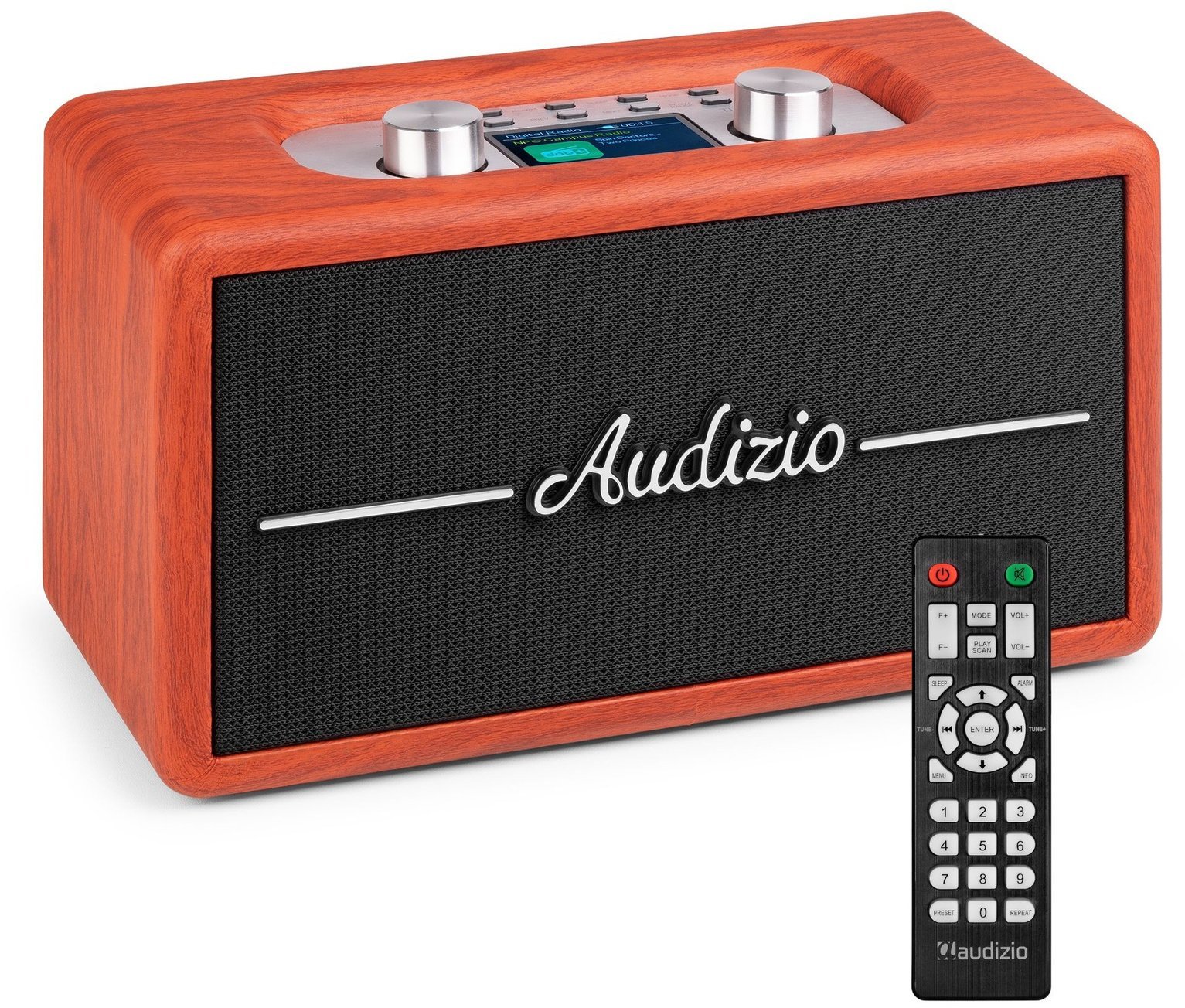 Audizio retro DAB FM BT Tune60 wiśniowe one size