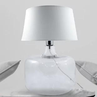 Lampa stołowa BATUMI TRANSPARENT 5527WH Zumaline przezroczysty 002177-014425 - Lampy stojące - miniaturka - grafika 1