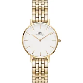 Zegarki damskie - Daniel Wellington Kobietyzegarek Daniel Wellington Petite Link Gold złoto - stal nierdzewna Zegarki damskie 1 ct Czarny Damski - miniaturka - grafika 1