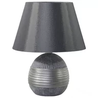 Lampy stojące - Beliani Lampa stołowa Lampka nocna porcelanowa srebrna SADO 21323 - miniaturka - grafika 1