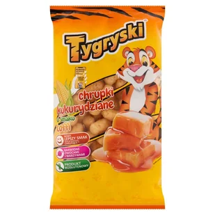 Tygryski Chrupki kukurydziane o smaku toffi 70 g - Przekąski dla dzieci - miniaturka - grafika 1