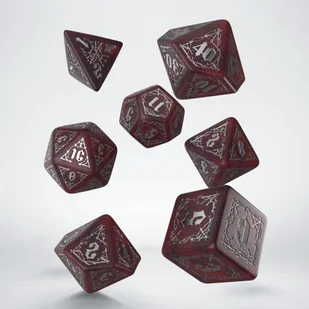 Bloodsucker Scarlet, zestaw kości RPG, czerwone Q-Workshop - gra - Akcesoria do gier planszowych - miniaturka - grafika 1