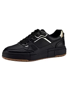 Tamaris Damskie sneakersy 1-1-23718-20, niskie, Czarny/z?oty, 42 EU - Sneakersy damskie - miniaturka - grafika 1