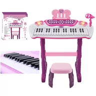 Instrumenty muzyczne dla dzieci - Keyboard Dla Dzieci Organy Mikrofon Pianino 883Br - miniaturka - grafika 1