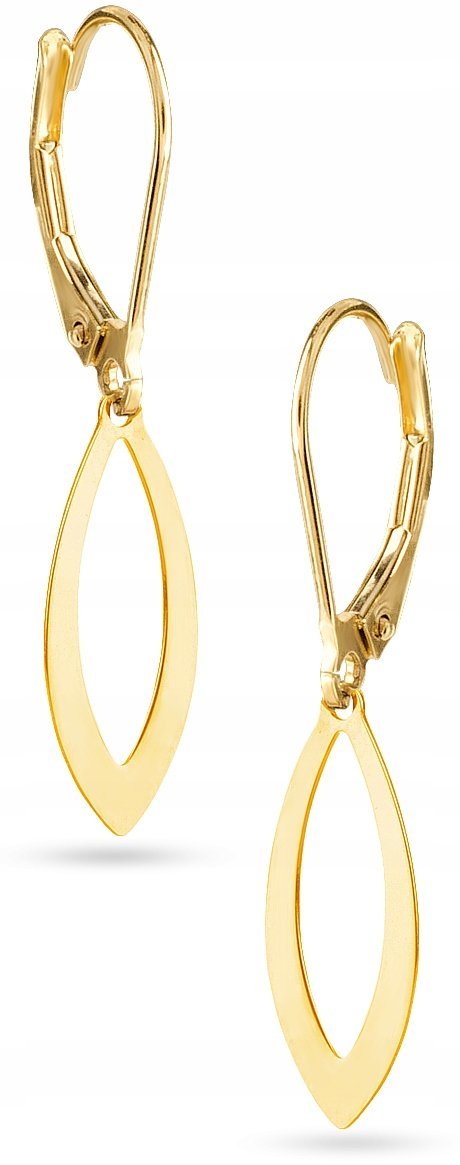 PIĘKNE BOGATE ZŁOTE KOLCZYKI WISZĄCE ŁEZKI 333