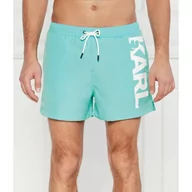 Kąpielówki męskie - Karl Lagerfeld Szorty kąpielowe karl logo | Regular Fit - miniaturka - grafika 1