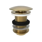 Korki do umywalek - Korek umywalkowy Free Flow 80 mm złota stal nierdzewna Equation - miniaturka - grafika 1