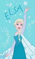 Okrycia kąpielowe dla dzieci - RĘCZNIK ręczniczek do rąk FROZEN 30x50 cm Kraina lodu ELSA - miniaturka - grafika 1