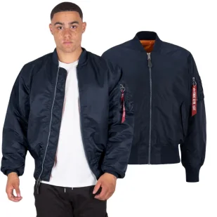 Kurtka Alpha Industries MA-1 100101 07 - Granatowa L - Odzież taktyczna i umundurowanie - miniaturka - grafika 1