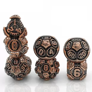 Kostki RPG Maszyneria Zestaw 7 Metalowych Kości - Gry planszowe - miniaturka - grafika 1