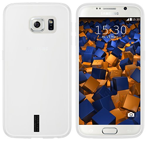 mumbi etui na telefon komórkowy kompatybilne z Samsung Galaxy S6/S6 Duos, przezroczyste białe
