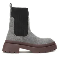 Botki damskie - Sztyblety Jenny Fairy H13096-20 Szary - miniaturka - grafika 1