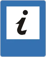 Wyposażenie miejsc publicznych - Znak drogowy informacyjny D-34 Punkt informacji turystycznej - miniaturka - grafika 1