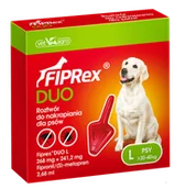 Artykuły przeciw pasożytom - Vet-Agro VET-AGRO FIPREX DUO L 268 mg + 241,2 mg roztwór do nakrapiania dla psów 44868-uniw - miniaturka - grafika 1