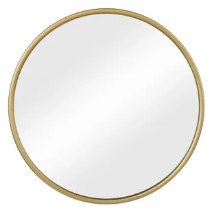 Bukkitbow - okrągłe lustro - MDF z metalem i szkłem - dostępne w wymiarach 40x40/50x50/60x60cm - wyraźna reprodukcja - elegancka dekoracja ścienna - złoto - Lustra - miniaturka - grafika 1
