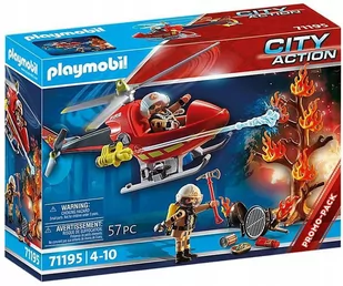 Playmobil - Helikopter Strażacki [City Action 71195] - Klocki - miniaturka - grafika 1