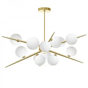 REA OSW-05553 LAMPA WISZĄCA APP998-12CP ZŁOTA - Lampy sufitowe - miniaturka - grafika 1