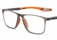 Okulary korekcyjne, oprawki, szkła - Okulary korekcyjne sportowe pomarańcz minusy -3 - miniaturka - grafika 1