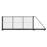 Ogrodzenia - Naterial Brama przesuwna Modus 4x1.7 m prawa czarna - miniaturka - grafika 1