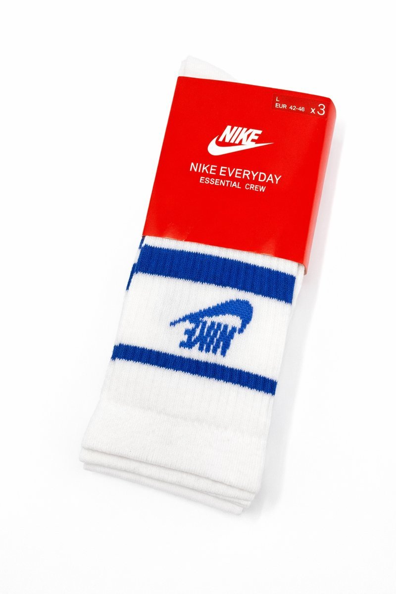 Skarpety długie białe NIKE rozmiar 42-46 3 pary (10307)