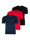 Koszulki męskie - HUGO Komplet 3 t-shirtów 50532811 Kolorowy Regular Fit - miniaturka - grafika 1