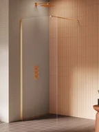 Kabiny prysznicowe - New Trendy Kabina New Soleo 110X195 walk-in złoty szczotkowany transparentne K-4319-WP - miniaturka - grafika 1