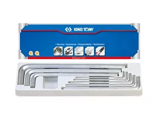 KING TONY Zestaw imbusów 1125S, HEX, 1/8 - 9/16'' - Zestawy narzędziowe - miniaturka - grafika 1