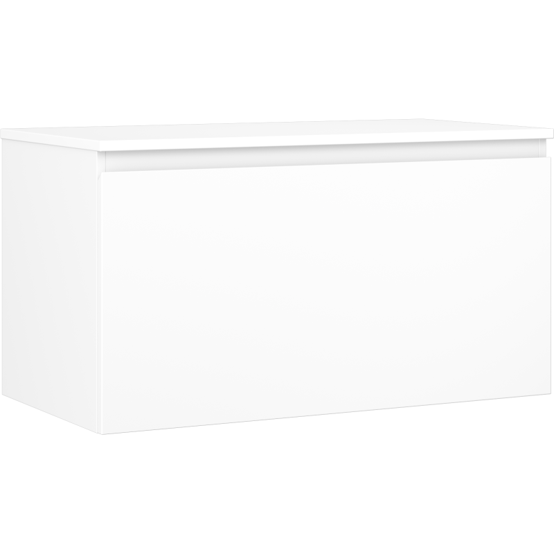 Mexen Orio szafka łazienkowa podumywalkowa 90 cm z blatem, 1 szuflada, biała mat - 91A10-09047-1-BFC01