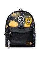 Plecaki - Hype Plecaki szkolne na co dzień dla dzieci chłopców dziewcząt mężczyzn i kobiet, Czarny/żółty Hufflepuff, Jeden rozmiar, Casual - miniaturka - grafika 1
