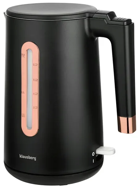 Czajnik Elektryczny 1.7L Stal Nowoczesny Design Czarny mat filtr 2200W