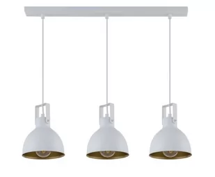 Sigma Stylowa lampa wisząca biura i domu MARS zwis prosty 3 Biały złoty 32263 - Lampy sufitowe - miniaturka - grafika 1