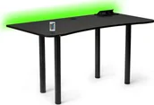 Biurka gamingowe - Biurko Marco Game Comfort Pro Czarne 140 cmx70 cm - miniaturka - grafika 1