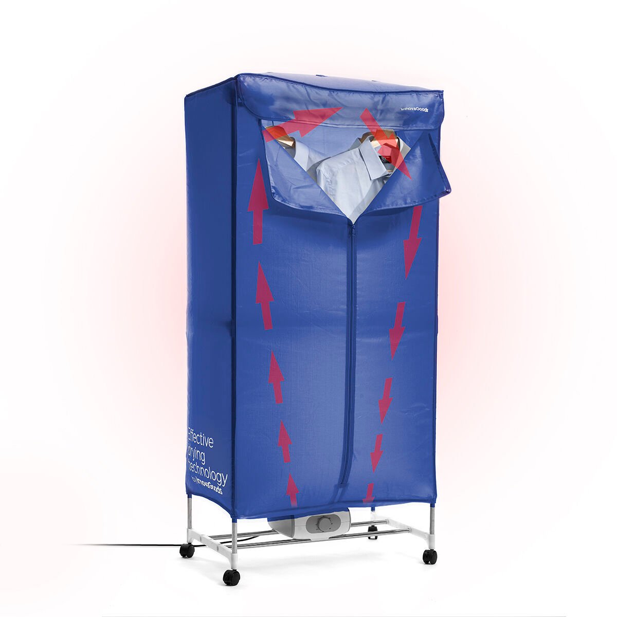 Przenośna elektryczna suszarka bębnowa z 2 wysokościami Dupledry Blue InnovaGoods 1200 W