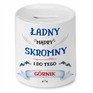 Skarbonki - Skarbonka na Urodziny 75 75te 75-te na Prezent z Nadrukiem ze Zdjęciem + Opakowanie na prezent (wzór 02) - miniaturka - grafika 1