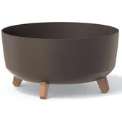 Donice - Doniczka Gracia Low Eco Wood DGRL400LW kawa eco - miniaturka - grafika 1