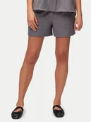 Spodenki damskie - Vero Moda Szorty materiałowe Melaney 10325868 Szary Loose Fit - miniaturka - grafika 1