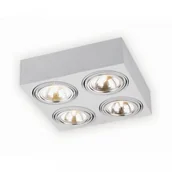 Lampy sufitowe - Argon RUCHOMY plafon Lampa sufitowa RODOS 1540 4pł halogenowa Biały - miniaturka - grafika 1