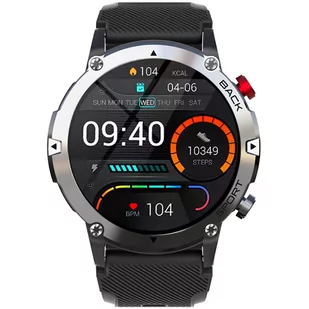 Rubicon RNCE91 Srebrno-czarny - Smartwatch - miniaturka - grafika 1