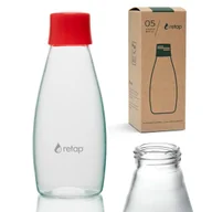Shakery i bidony sportowe - Szklana butelka na wodę gazowaną Retap GO 500 ml - Red - miniaturka - grafika 1