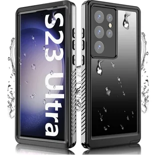 D-Pro 360° Waterproof Case IP68 etui wodoodporne wodoszczelne do Samsung Galaxy S23 Ultra (Black) - Etui i futerały do telefonów - miniaturka - grafika 1
