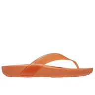 Klapki i japonki damskie - Japonki Crocs Splash Glossy Flip 208534-83I - pomarańczowe - miniaturka - grafika 1